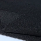 lycra black one side fleece polyester stretch knitted fabric for sports tights