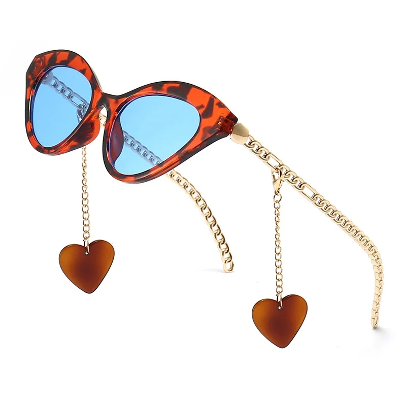 Newest Fashion Retro Cat Eye Chain Sunglasses Metal Women Shades Chain Heart Sunglasses Sun Glasses For Women, As the picture shows
Newest Fashion Retro Cat Eye Chain Sunglasses Metal Women Shades Chain Heart Sunglasses Sun Glasses For Women, As the picture shows