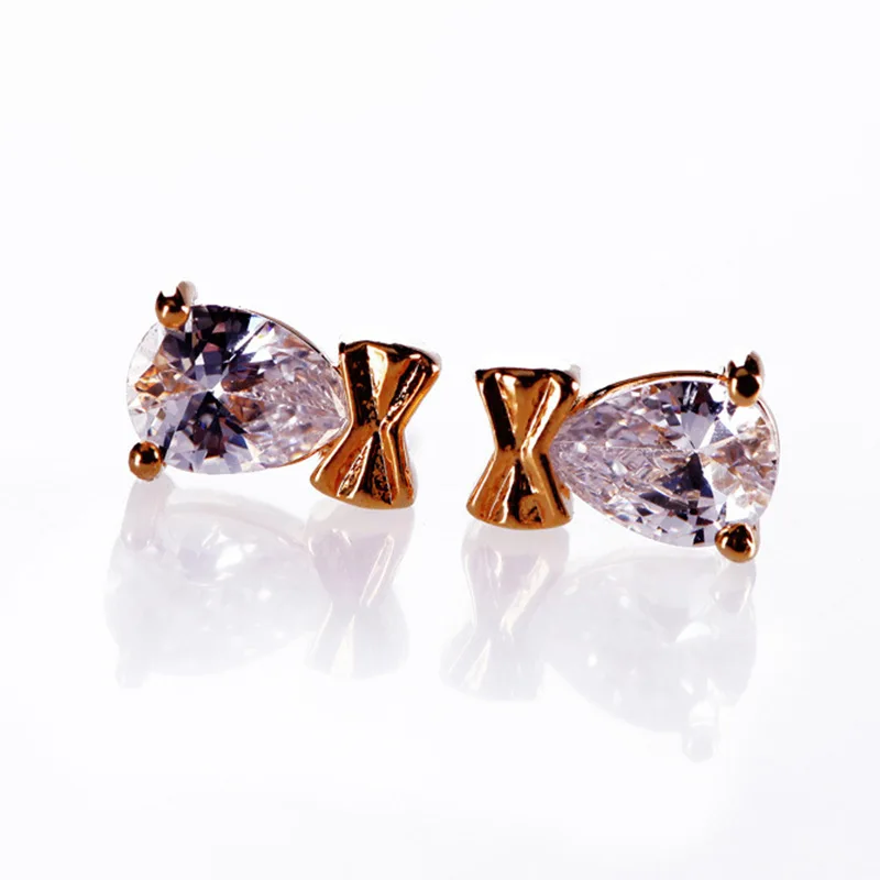 Ins Hot Sale 18K Gold Plated Geometric Crystal Stud Earrings Diamond Water Drop Bowknot Stud Earrings For Girls
Ins Hot Sale 18K Gold Plated Geometric Crystal Stud Earrings Diamond Water Drop Bowknot Stud Earrings For Girls