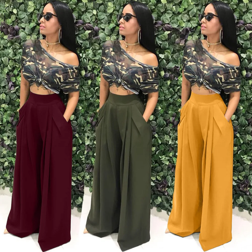 2022 Women Clothes Autumn Streetwear Casual High Waist Wide Leg Trousers Loose Pocket Party Palazzo Pants, Customized color
2022 Women Clothes Autumn Streetwear Casual High Waist Wide Leg Trousers Loose Pocket Party Palazzo Pants, Customized color