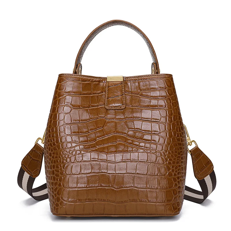 2020 New Arrival Crocodile Pattern Genuine Leather Ladies Shoulder Bucket Bags Womens Tote Handbags
2020 New Arrival Crocodile Pattern Genuine Leather Ladies Shoulder Bucket Bags Womens Tote Handbags