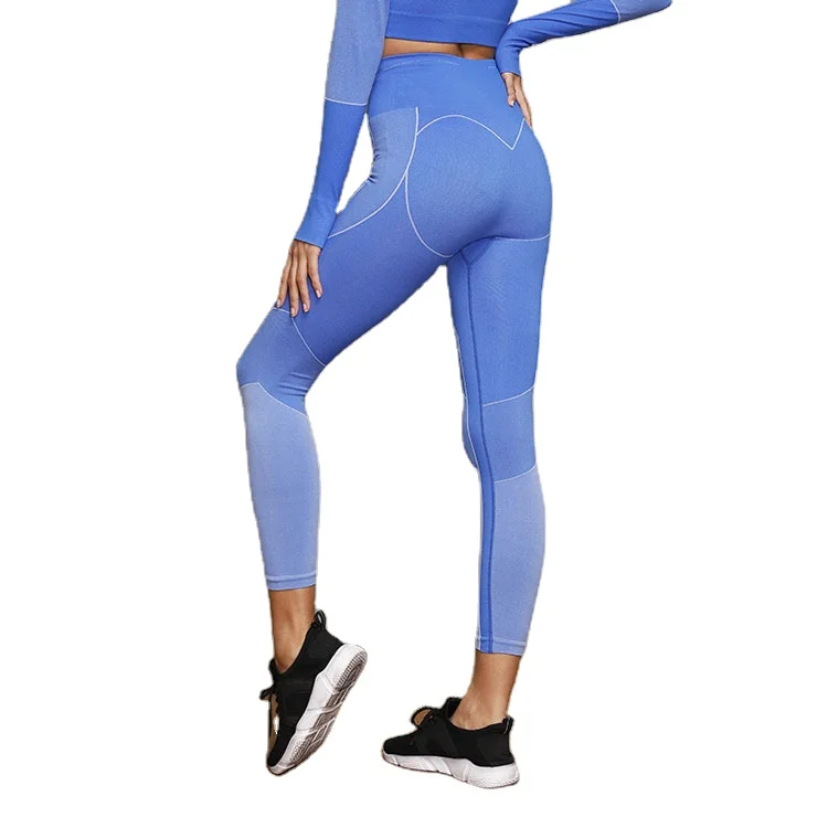 Seamless Compression Gym Booty Lift Workout Trendy Woman Sport Leggings With Pocket, Blue,black,red 
Seamless Compression Gym Booty Lift Workout Trendy Woman Sport Leggings With Pocket, Blue,black,red