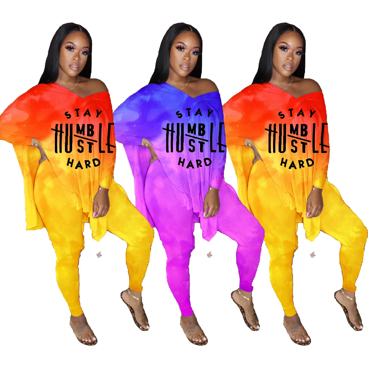 2021 Trendy Sexy Club Two Piece Set Letter Print Gradient Plus Size Women Clothing, Yellow, purple
2021 Trendy Sexy Club Two Piece Set Letter Print Gradient Plus Size Women Clothing, Yellow, purple