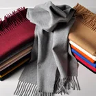 43 color stock solid color tassel plain weave tassel 32 * 180cm ladies winter pure cashmere scarf shawl