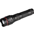 500lm P8 LED flashlight 5 mode zoomable camping hiking aluminum tactical torch light
