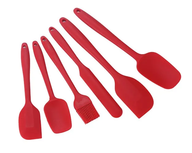 6 pcs Silicone Spatula and Brush Baking Tools Hot Sell Kitchen Tools Kitchen Accessory BBQ Easy Clean for cooking, baking, Red
6 pcs Silicone Spatula and Brush Baking Tools Hot Sell Kitchen Tools Kitchen Accessory BBQ Easy Clean for cooking, baking, Red