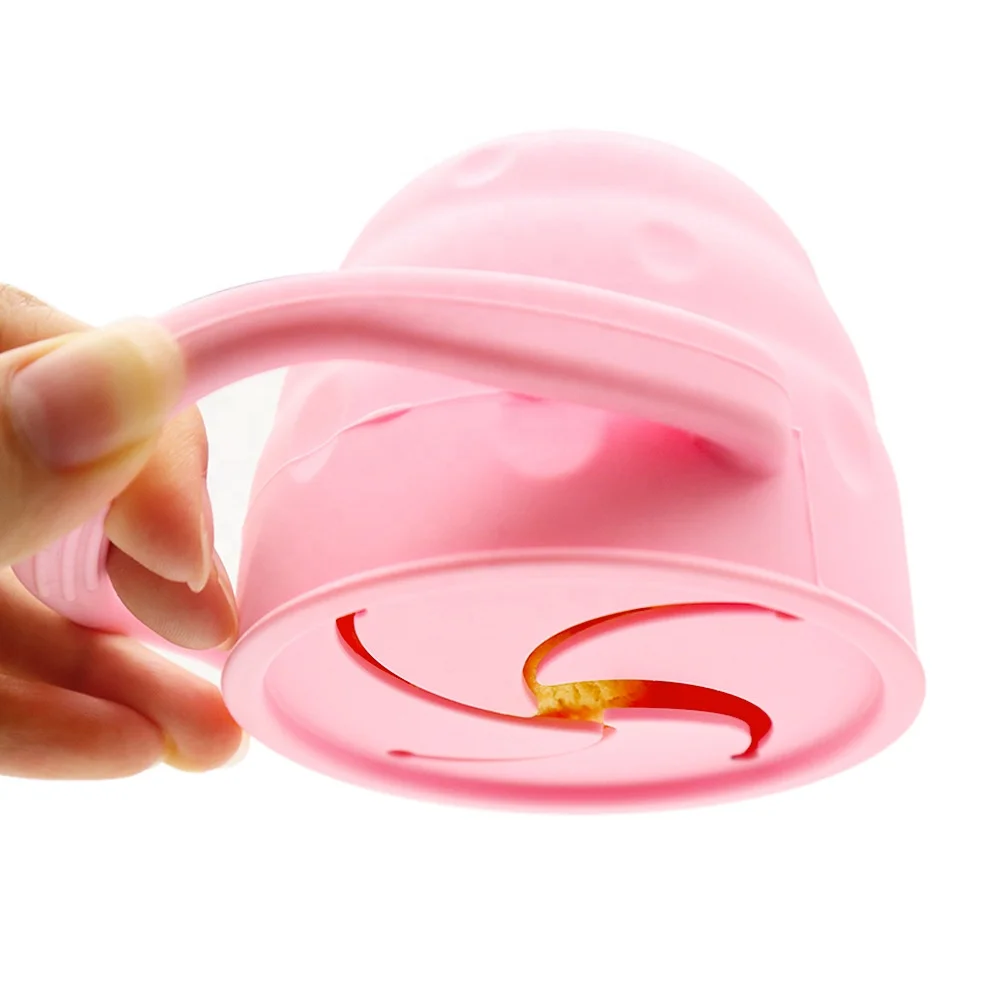 China factory top sale logo design baby silicone snack cup with lids, Customized color
China factory top sale logo design baby silicone snack cup with lids, Customized color