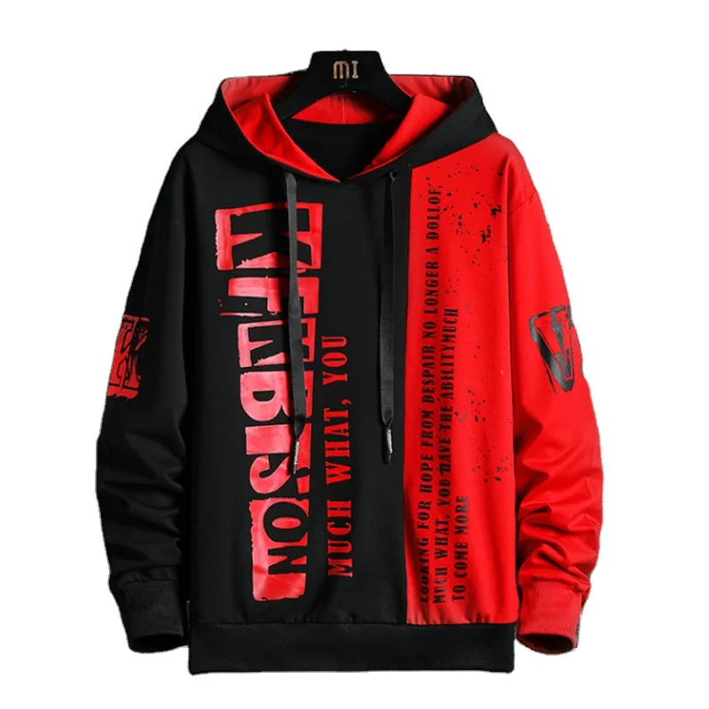 Streetwear Men Hoodie 2021 New Letter Print Hooded Sweatshirts Mens Patchwork Hip Hop Hoodies High Street Fashion Tops students
Streetwear Men Hoodie 2021 New Letter Print Hooded Sweatshirts Mens Patchwork Hip Hop Hoodies High Street Fashion Tops students