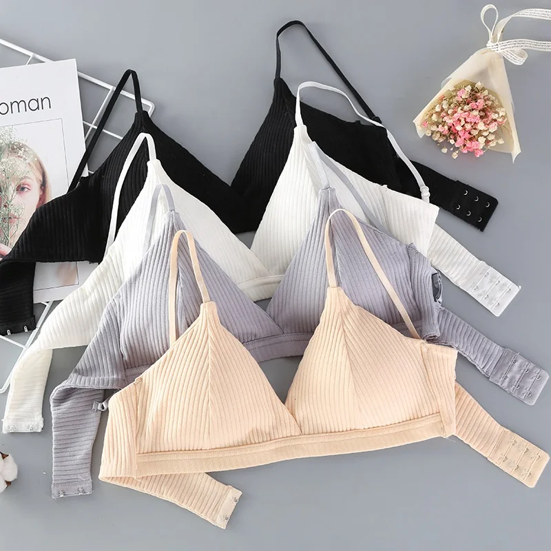 Soft Bralette Deep V Seamless Bra For Women Wireless Push Up Cotton Underwear Ladies
Soft Bralette Deep V Seamless Bra For Women Wireless Push Up Cotton Underwear Ladies