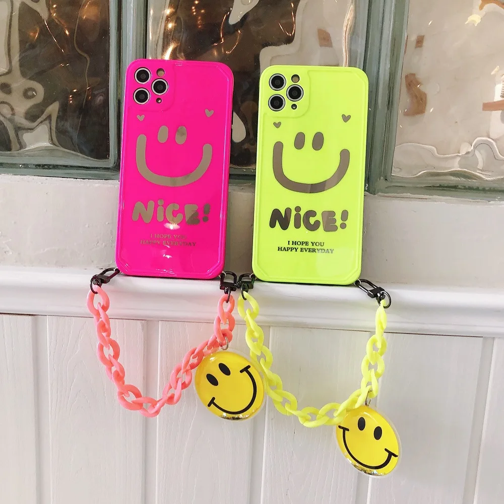 Smiley Lens protection Silicone Soft Phone Case for for iPhone 12 case with Chain, Black
Smiley Lens protection Silicone Soft Phone Case for for iPhone 12 case with Chain, Black