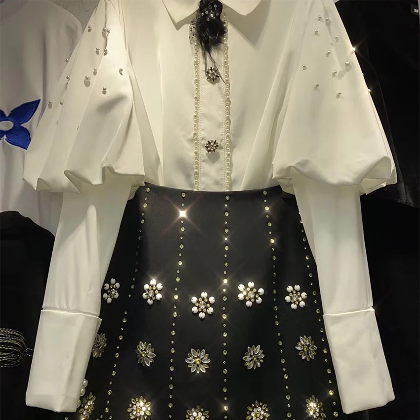 HOLLTOLL2020 fashion lace light European American style temperament Lace White Dress
HOLLTOLL2020 fashion lace light European American style temperament Lace White Dress