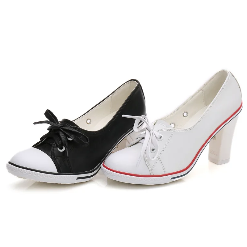 New Fashion Shallow Mouth Lace Up Women Casual High Heels Shoes Elegant Young Girls School Shoes Ladies Leisure Pump Size 34-40
New Fashion Shallow Mouth Lace Up Women Casual High Heels Shoes Elegant Young Girls School Shoes Ladies Leisure Pump Size 34-40