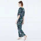 Custom China New Harem Pants Trousers Women Wide Leg Pants Printed Woven Trousers Women