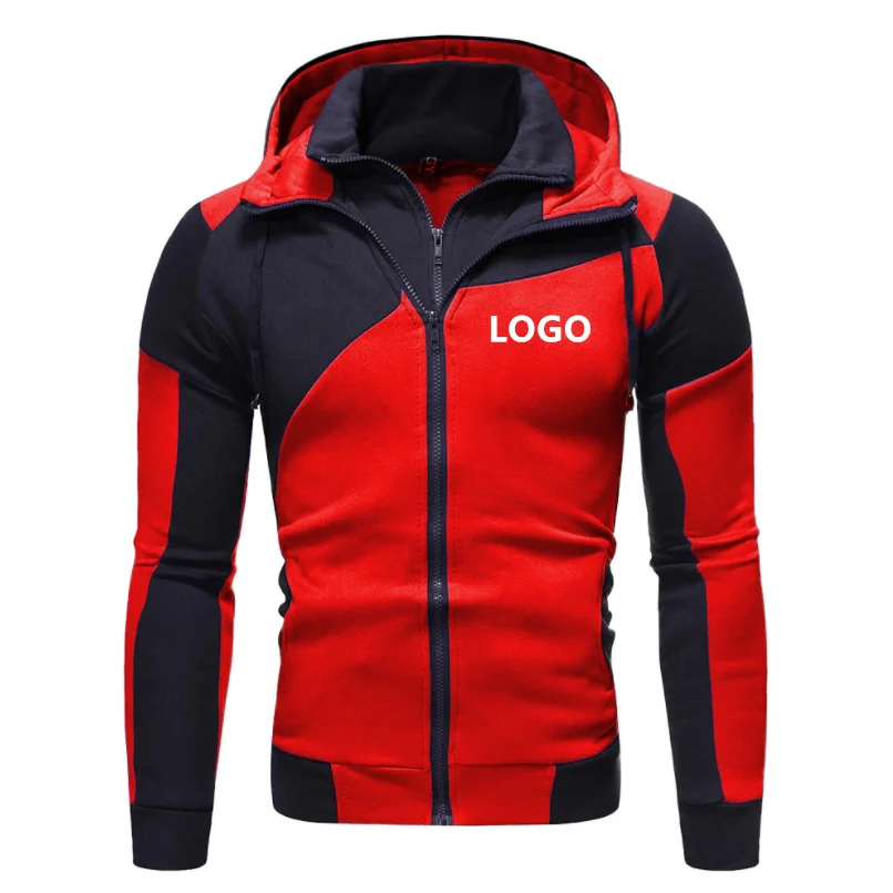 Wholesale Man Personality Color Matching Double Layer Zipper Hooded Cardigan Slim Sweatshirt, Picture
Wholesale Man Personality Color Matching Double Layer Zipper Hooded Cardigan Slim Sweatshirt, Picture