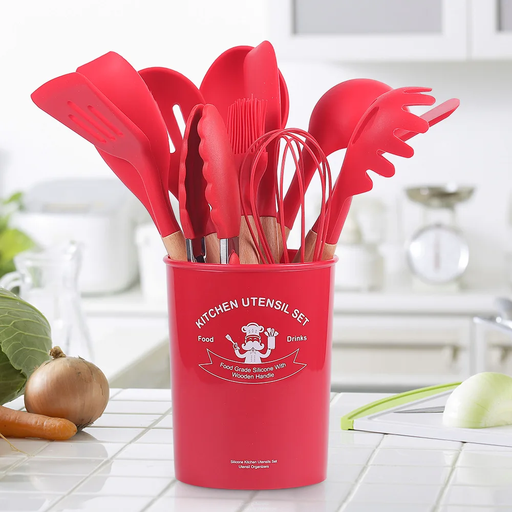 ECO Choose 12 Pieces Wooden Silicone Kitchen Utensils Set Cooking Tool Camping Grill Portable Custom LOGO Non-stick Cookware
ECO Choose 12 Pieces Wooden Silicone Kitchen Utensils Set Cooking Tool Camping Grill Portable Custom LOGO Non-stick Cookware