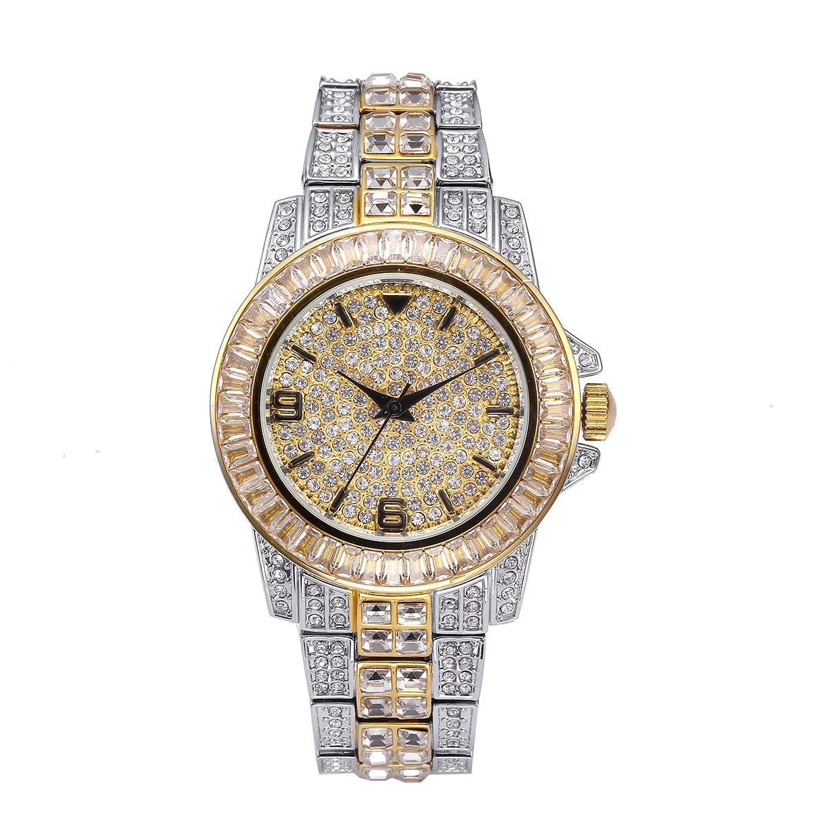 Custom Oem Japan Quartz Luxury Hip Hop Bling Watches Platinum Iced Out Fully Diamond Watches For Women
Custom Oem Japan Quartz Luxury Hip Hop Bling Watches Platinum Iced Out Fully Diamond Watches For Women