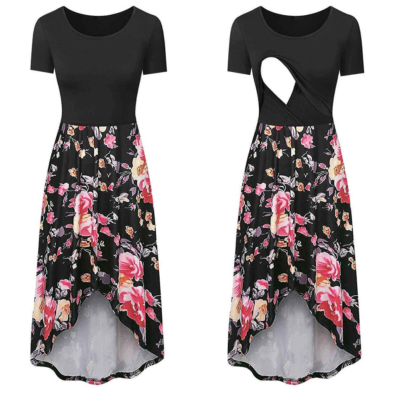 2022 Summer Vintage Casual Clothing Rose Print Asymmetric Lady Floral Dress For Women
2022 Summer Vintage Casual Clothing Rose Print Asymmetric Lady Floral Dress For Women