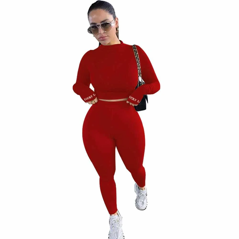 hot selling fall two piece sets lucky label two piece set long sleeve two piece set women clothing, Picture color
hot selling fall two piece sets lucky label two piece set long sleeve two piece set women clothing, Picture color