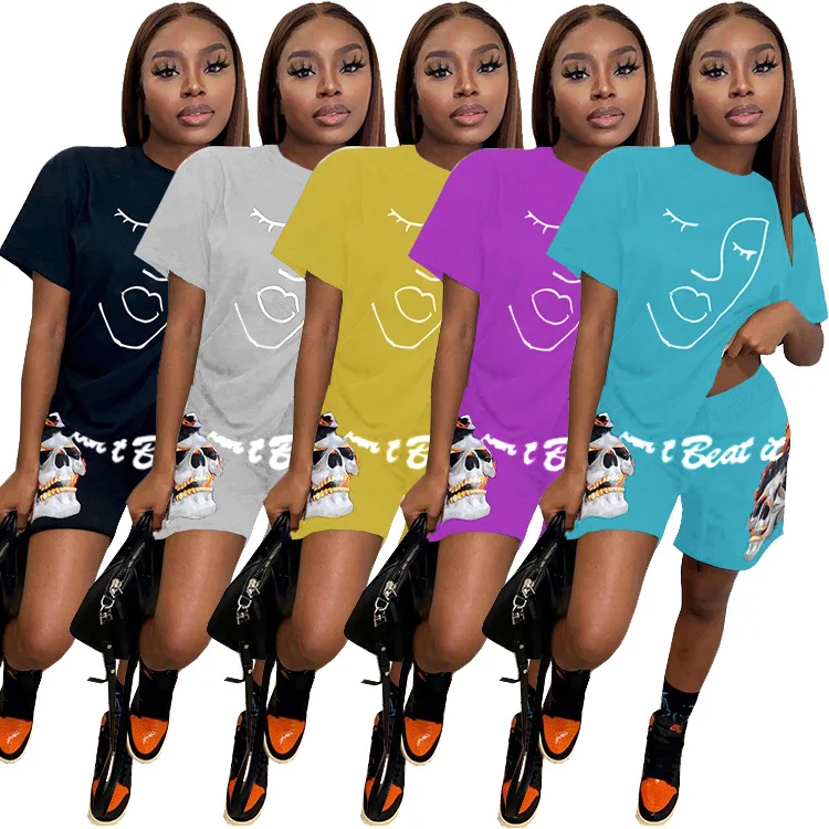 M9022 Short sleeve t shirt 2 piece set women clothing streetwear outfit casual summer short set
M9022 Short sleeve t shirt 2 piece set women clothing streetwear outfit casual summer short set