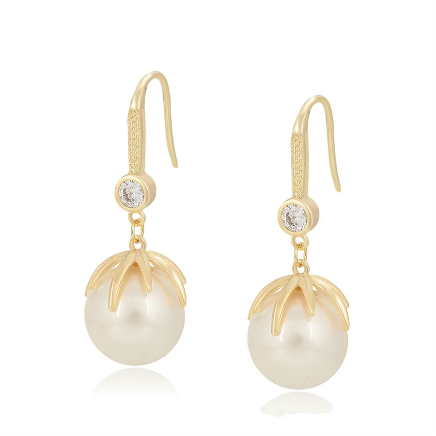 E-1609 Xuping Jewelry Exquisite Small and Exquisite INS Simple Style 14K Gold Shell Bead Pendant with Diamond Earrings
E-1609 Xuping Jewelry Exquisite Small and Exquisite INS Simple Style 14K Gold Shell Bead Pendant with Diamond Earrings