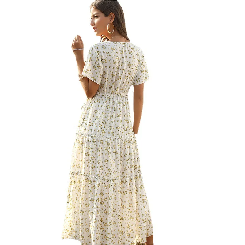 Sweet dresses with ruffle sleeves floral bohemian summer women's dress, Picture color
Sweet dresses with ruffle sleeves floral bohemian summer women's dress, Picture color