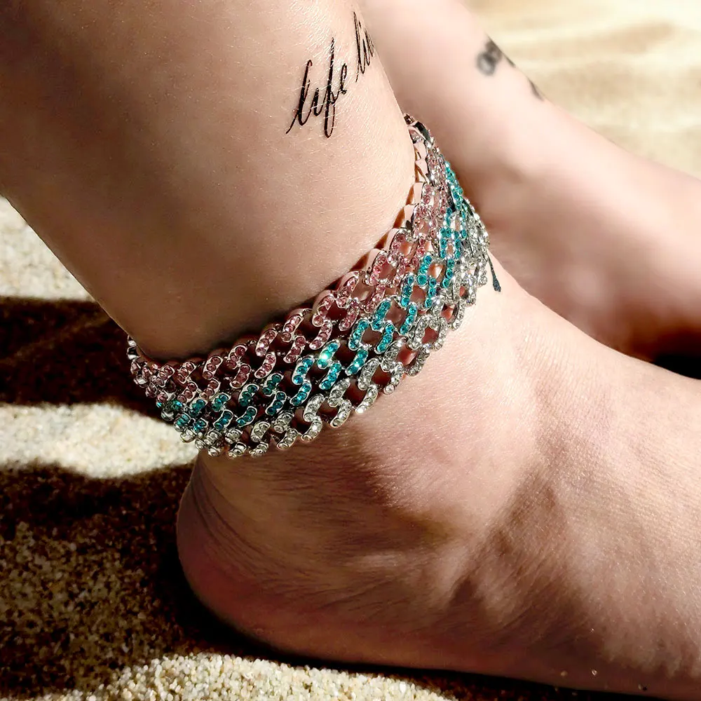 29cm Beautiful Women Gifts Thick Regular Geometric Diamond Shape Blue Rose Red Gold Silver Plated Anklet, Rose gold colors
29cm Beautiful Women Gifts Thick Regular Geometric Diamond Shape Blue Rose Red Gold Silver Plated Anklet, Rose gold colors