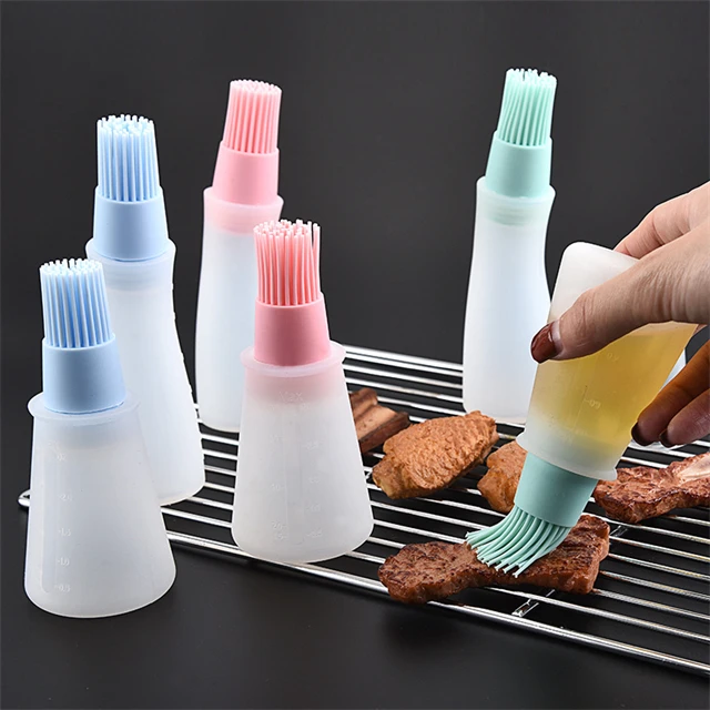 J747 New Fashion Kitchen Gadget Silicone Oil Bottle Brush Barbecue Oil Brush Barbecue Seasoning Brush With Scale, Stock or customized
J747 New Fashion Kitchen Gadget Silicone Oil Bottle Brush Barbecue Oil Brush Barbecue Seasoning Brush With Scale, Stock or customized