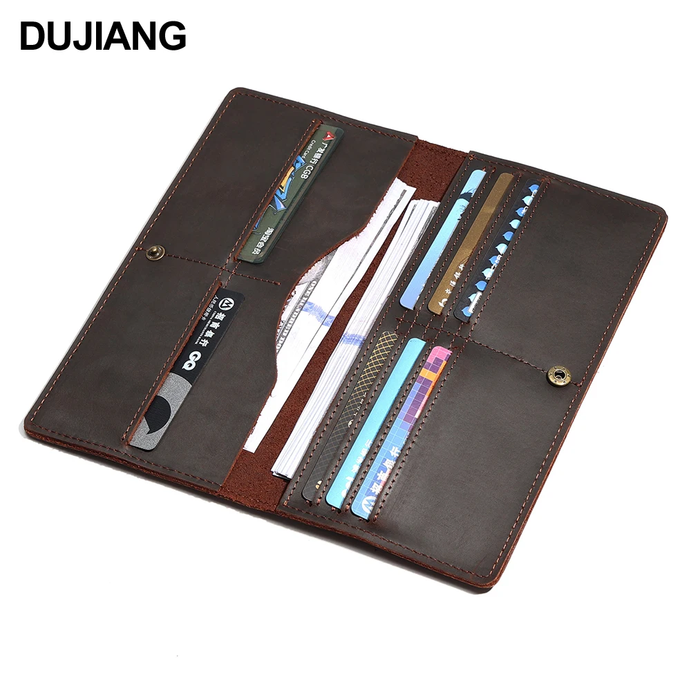 Minimalist Long Custom Logo Slim Genuine Leather Card Holder Wallets Male Purse Crazy Horse Leather Men Wallet, Coffee
Minimalist Long Custom Logo Slim Genuine Leather Card Holder Wallets Male Purse Crazy Horse Leather Men Wallet, Coffee