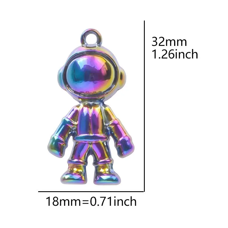 Rainbow Metal Astronaut Jewelry DIY Craft Charms Shiny Earring Necklace Bracelet Jewelry Accessories
Rainbow Metal Astronaut Jewelry DIY Craft Charms Shiny Earring Necklace Bracelet Jewelry Accessories