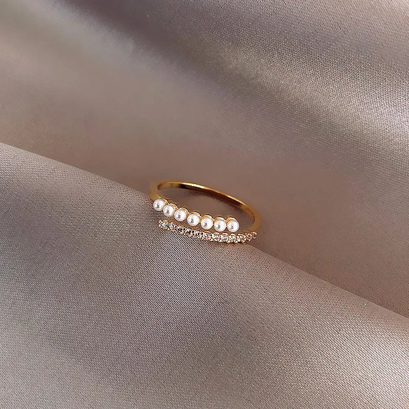 No Fade Real Gold Bling Crystal Exquisite Rings Cubic Zirconia Round Pearl Charm Ring
No Fade Real Gold Bling Crystal Exquisite Rings Cubic Zirconia Round Pearl Charm Ring