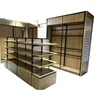 Factory directhigh quality advertising wooden display shelving