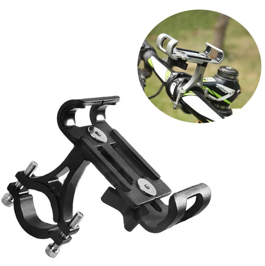 CM-22 Aluminum alloy adjustable stable handle bar bicycle bike phone holder 4-6.5inch, Silver, black
CM-22 Aluminum alloy adjustable stable handle bar bicycle bike phone holder 4-6.5inch, Silver, black