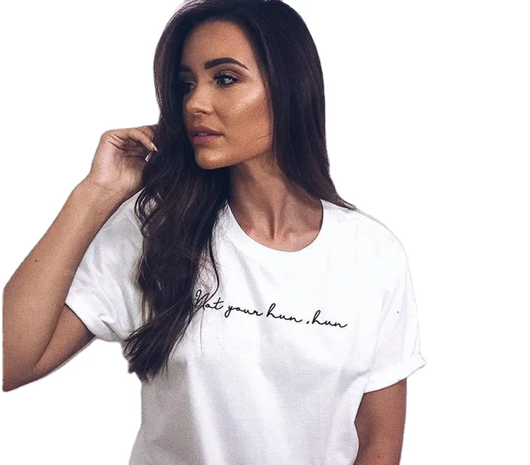 Ladies' tops Foreign trade European and American fashion letter printing casual short sleeves
Ladies' tops Foreign trade European and American fashion letter printing casual short sleeves