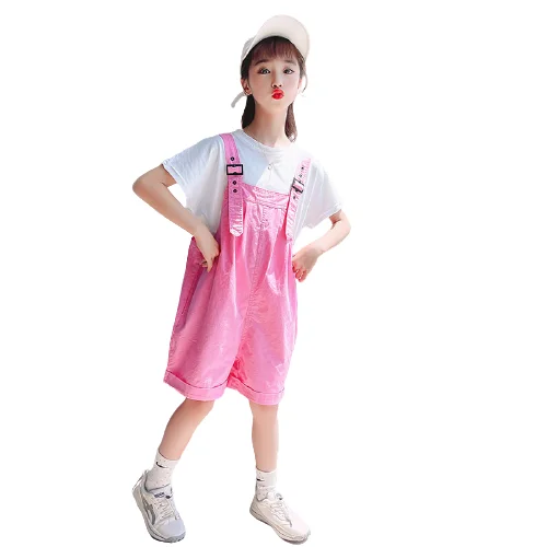 Thin loose children short sleeve Korean syle trouser suit girl shorts sleeve two-piece set
Thin loose children short sleeve Korean syle trouser suit girl shorts sleeve two-piece set