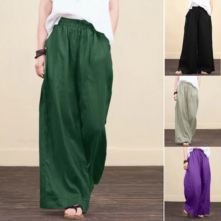 wholesale New style Puls size Fashion casual wide leg pants casual cotton and linen loose trousers women
wholesale New style Puls size Fashion casual wide leg pants casual cotton and linen loose trousers women
