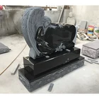 Etching India Black Granite Monument For Wholesale