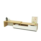 Furniture Wood Small Living Room Furniture Wooden TV Cabinet TV Stand With Drawer And Extended Top