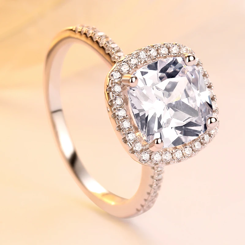 Wholesale Womens Rings Sterling Cz ringsStone Set Women Girls Couple Diamond Real Silver Ring
Wholesale Womens Rings Sterling Cz ringsStone Set Women Girls Couple Diamond Real Silver Ring
