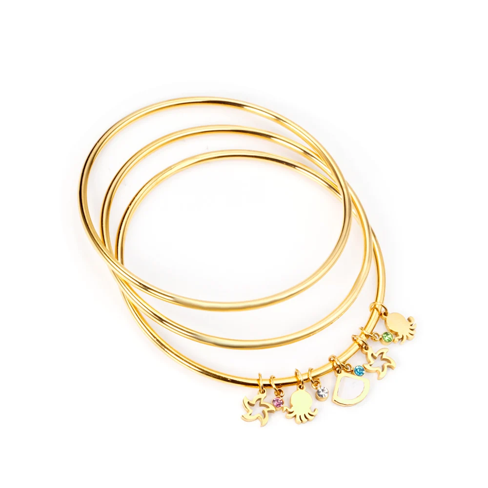Ason Trendy Elegant Bangle Bracelet 18K Gold Plated Stainless Steel Three Thin Bracelet Set Jewelry for Women Girls
Ason Trendy Elegant Bangle Bracelet 18K Gold Plated Stainless Steel Three Thin Bracelet Set Jewelry for Women Girls