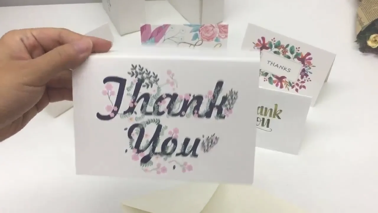 custom thank you card cardboard printer for greeting cards