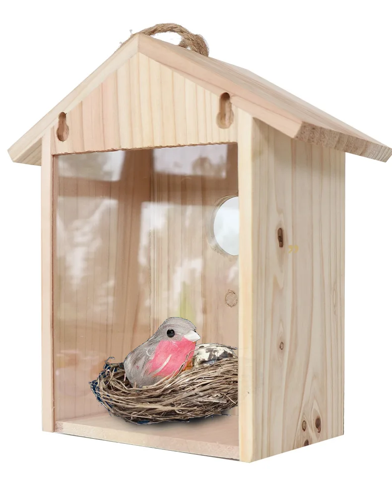 Wooden outdoor bird nest bird feeder villa garden window decoration with sucker bird house, Customized color
Wooden outdoor bird nest bird feeder villa garden window decoration with sucker bird house, Customized color