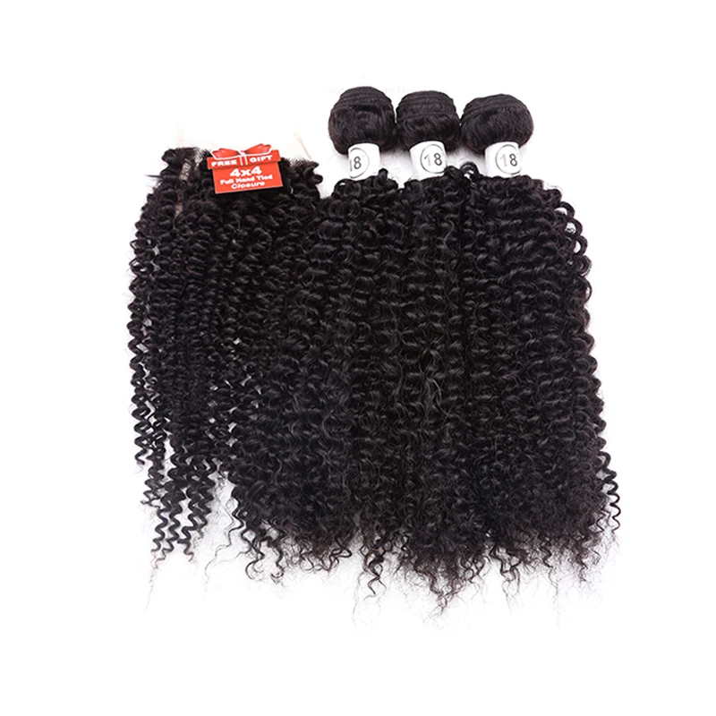 Amir Hign Quality Synthetic Mixed 4*4 Lace Closure With 3 Bundles Slik Straight Body Wave Water Wave Human Hair Pack For A Wig, Natural black
Amir Hign Quality Synthetic Mixed 4*4 Lace Closure With 3 Bundles Slik Straight Body Wave Water Wave Human Hair Pack For A Wig, Natural black