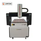 2.2kw Aluminum cutting machine 6090 cnc router 4 axis milling machine with water tank