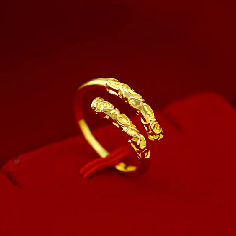 Dropshipping Fashion 14K Yellow Gold Ring Jewelry Adjustable Golden Cudgel Unisex Women Men Rings for Couple Party
Dropshipping Fashion 14K Yellow Gold Ring Jewelry Adjustable Golden Cudgel Unisex Women Men Rings for Couple Party