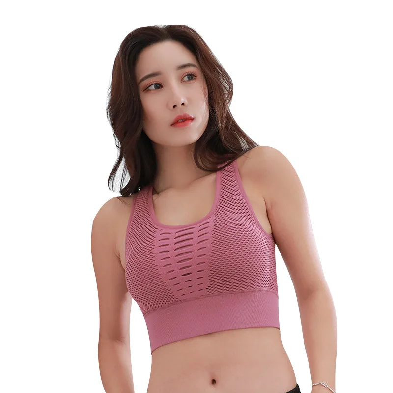Breathable mesh hollow sports underwear female gather fitness bra running yoga shockproof vest women summer, Colors
Breathable mesh hollow sports underwear female gather fitness bra running yoga shockproof vest women summer, Colors