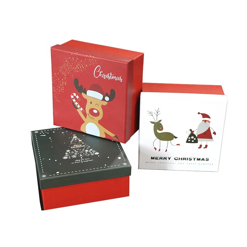 custom christmas gift box wholesale packaging paper boxes with