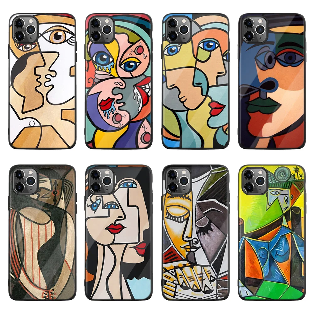 Abstract Art Painting Phone Case for iPhone 12 Pro Max , Tempered Glass Cell Phone Case for Samsung S20FE, Black
Abstract Art Painting Phone Case for iPhone 12 Pro Max , Tempered Glass Cell Phone Case for Samsung S20FE, Black
