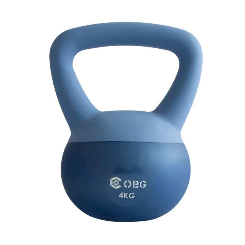 

Strength Training Soft PVC Kettle Bell 4kg Weight Light Blue Soft Kettle Bell Set