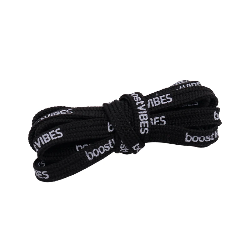 Weiou 140CM Length Custom Flat Polyester Black Shoelace Printed Fashion Letter Logo And Plastic Tip With Low MOQ For Sport Shoes, Customized
Weiou 140CM Length Custom Flat Polyester Black Shoelace Printed Fashion Letter Logo And Plastic Tip With Low MOQ For Sport Shoes, Customized