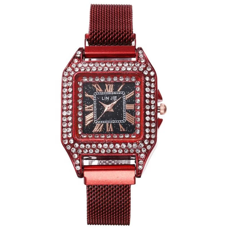 920447 Fashion Beautiful Watch Magnetic Belt Women Watch Bling Bling Roman Numerals Women Watch, 6 colors
920447 Fashion Beautiful Watch Magnetic Belt Women Watch Bling Bling Roman Numerals Women Watch, 6 colors